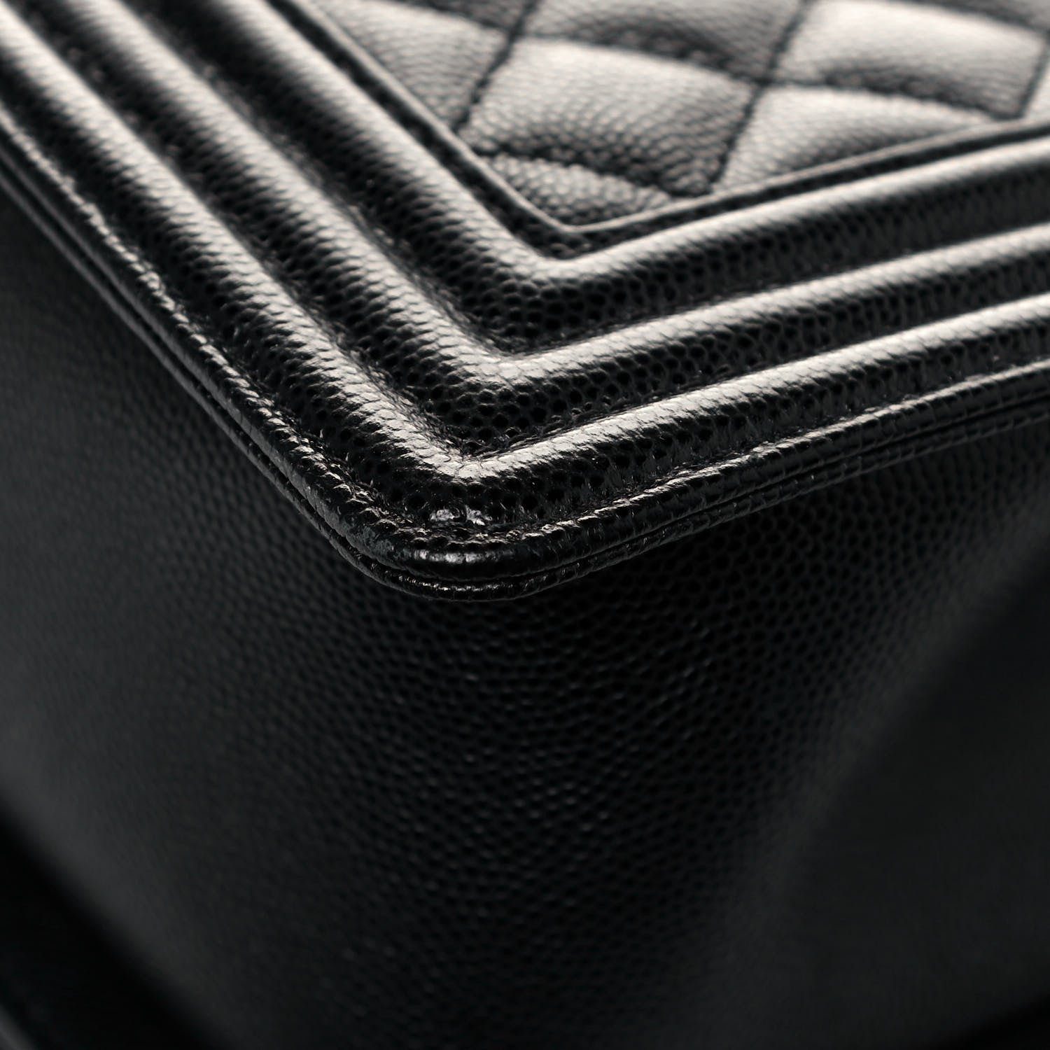 Chanel Caviar Quilted Medium Boy Flap Black 12 of 14