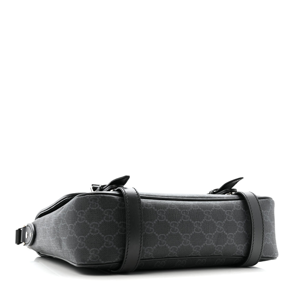 Gucci GG Supreme Monogram Textured Dollar Calfskin Retro Interlocking G ...