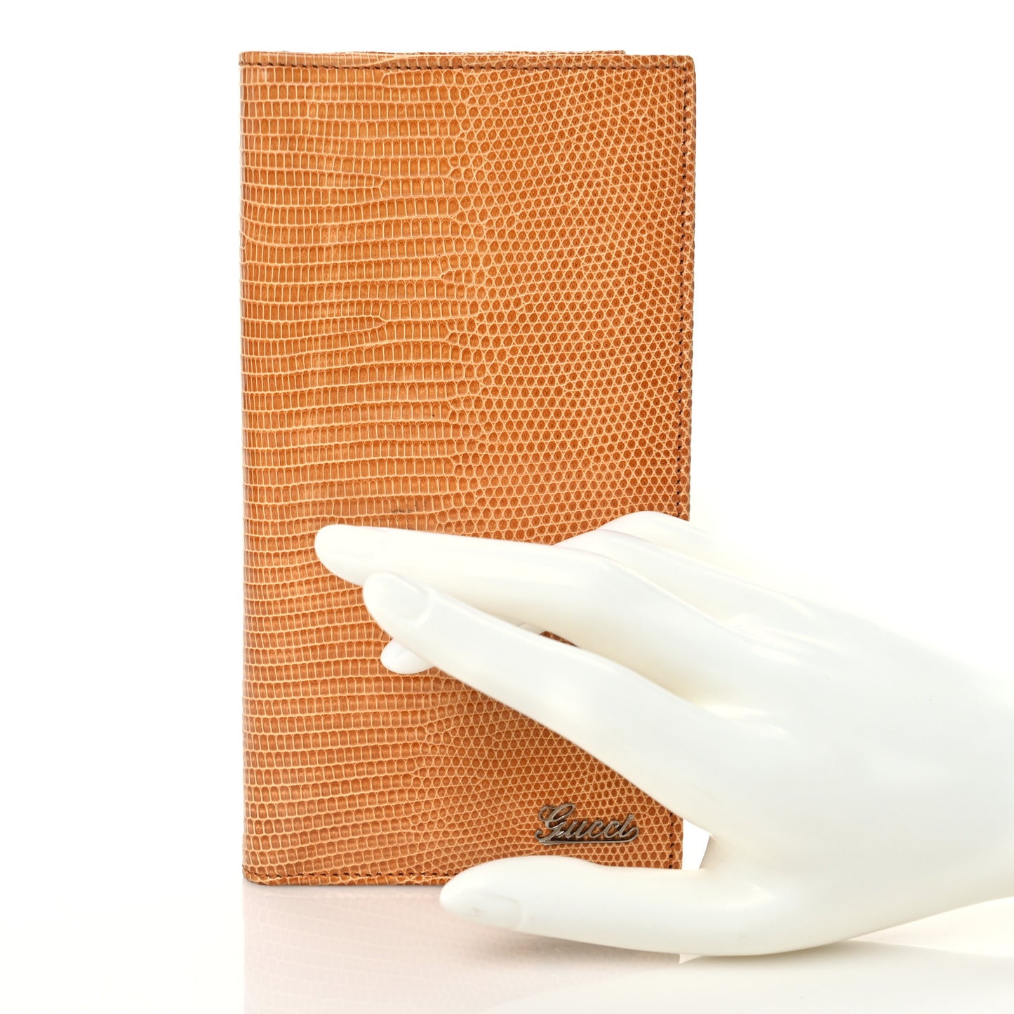 Lizard Long Wallet Brown