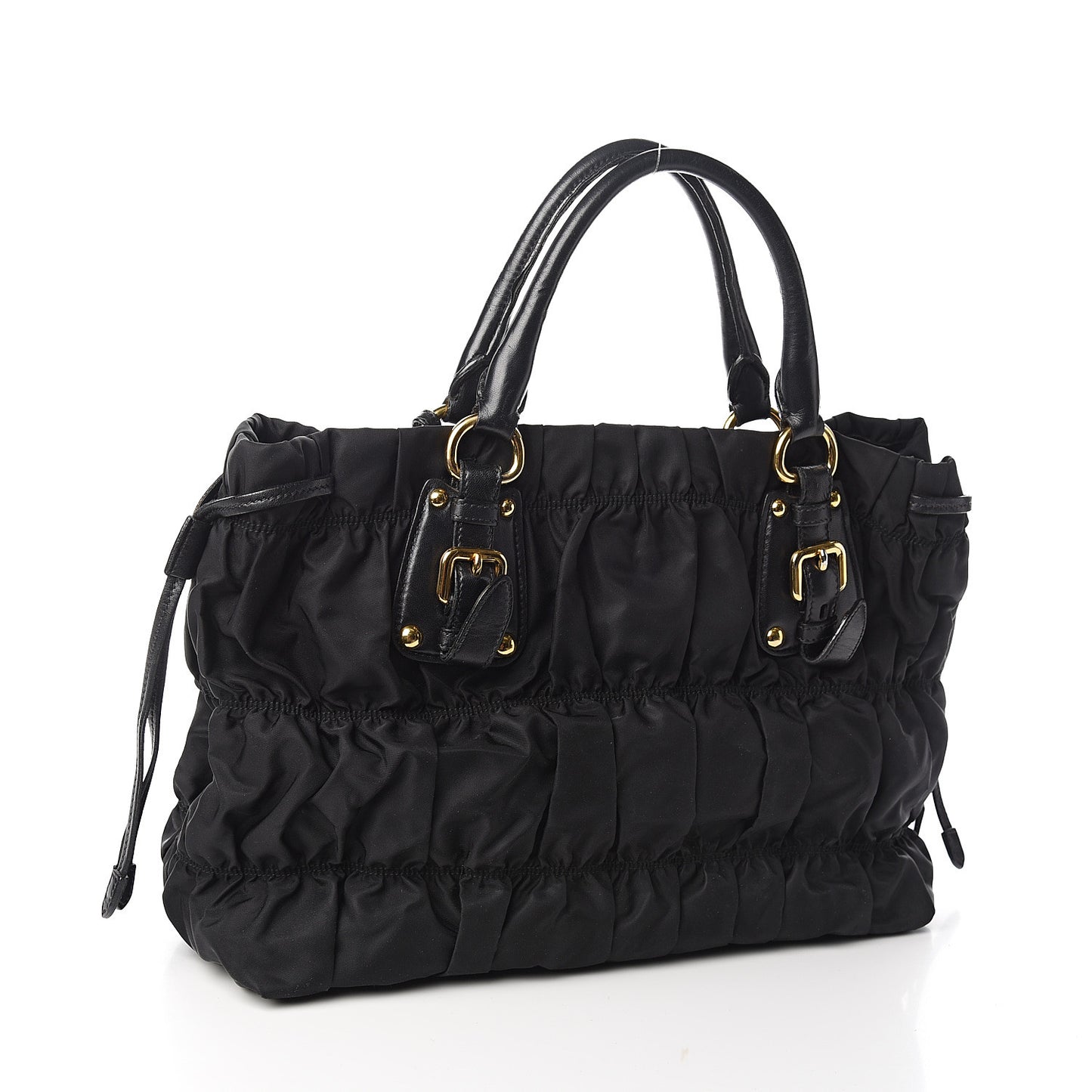 Tessuto Nylon Gaufre Tote Black
