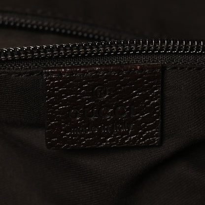Gucci GG Monogram Large Web Handle Vertical Tote Dark Brown 5 of 10