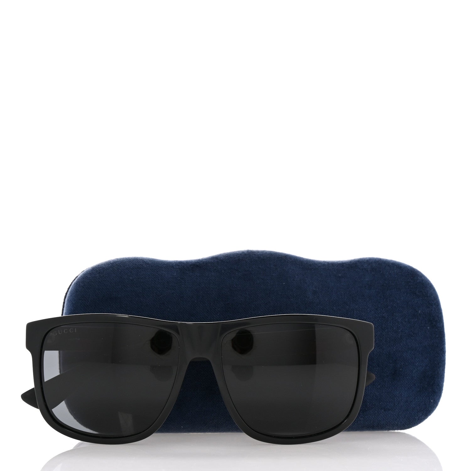 Gucci Web Square Frame GG0010S Sunglasses Black 7 of 7