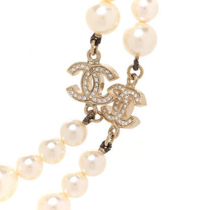 Chanel Graduated Pearl CC Long Necklace Gold 4 of 6