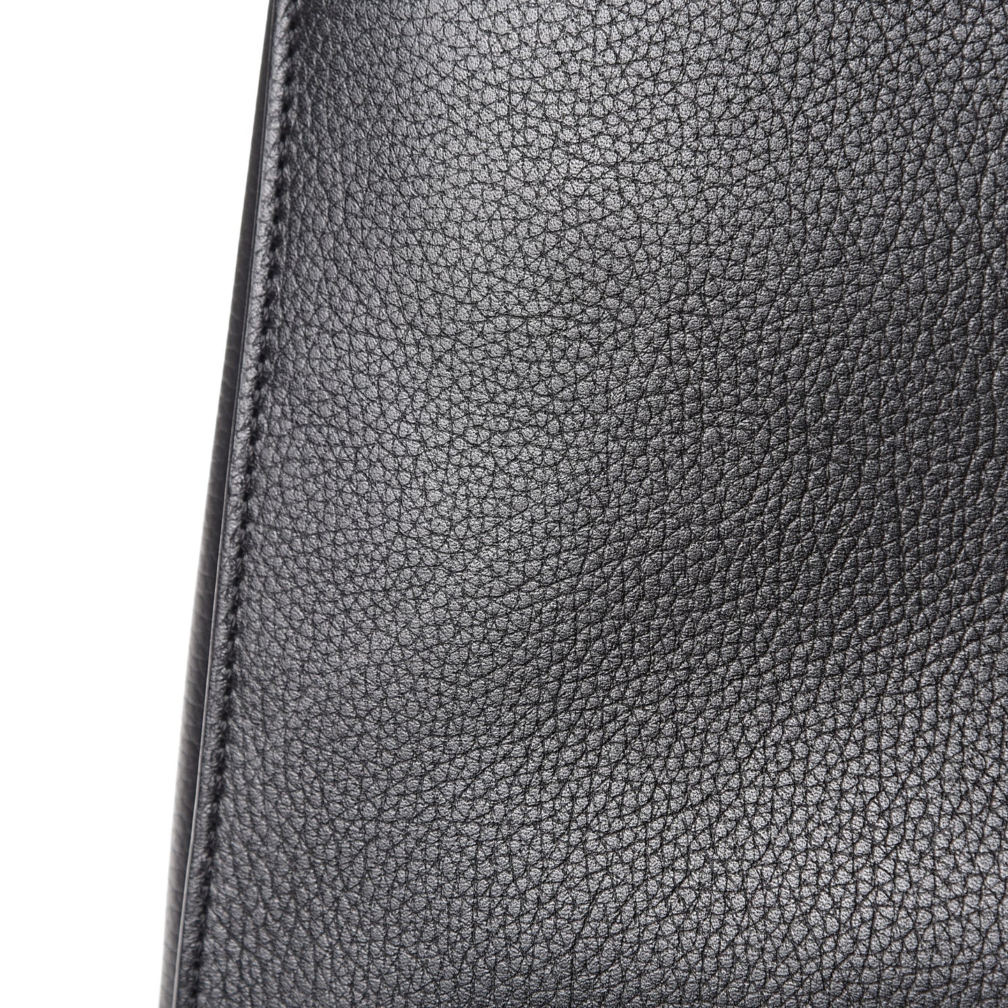 Grained Calfskin Small Neo Executive Shopper Tote Black