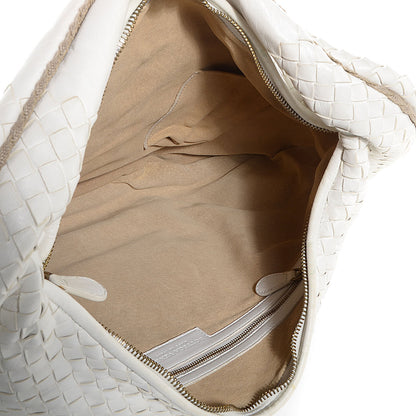 Bottega Veneta Nappa Intrecciato Flower Medium Veneta Hobo White 5 of 8