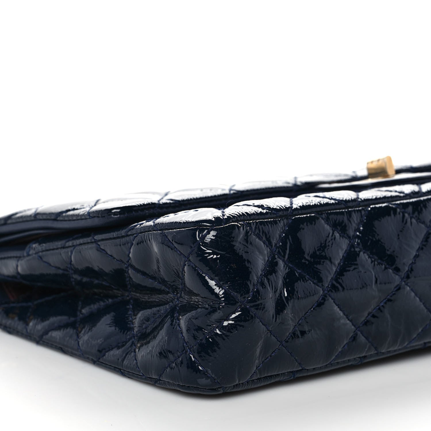 Chanel Distressed Patent Quilted 2.55 Reissue 226 Flap Navy 9 of 15