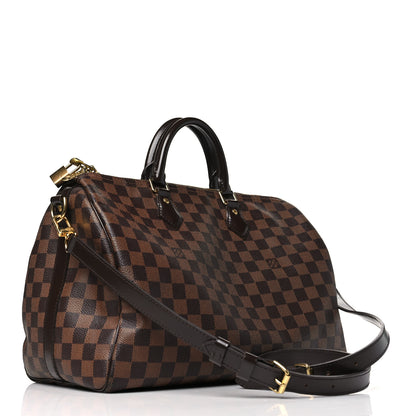 Louis Vuitton Damier Ebene Speedy Bandouliere 35 3 of 10