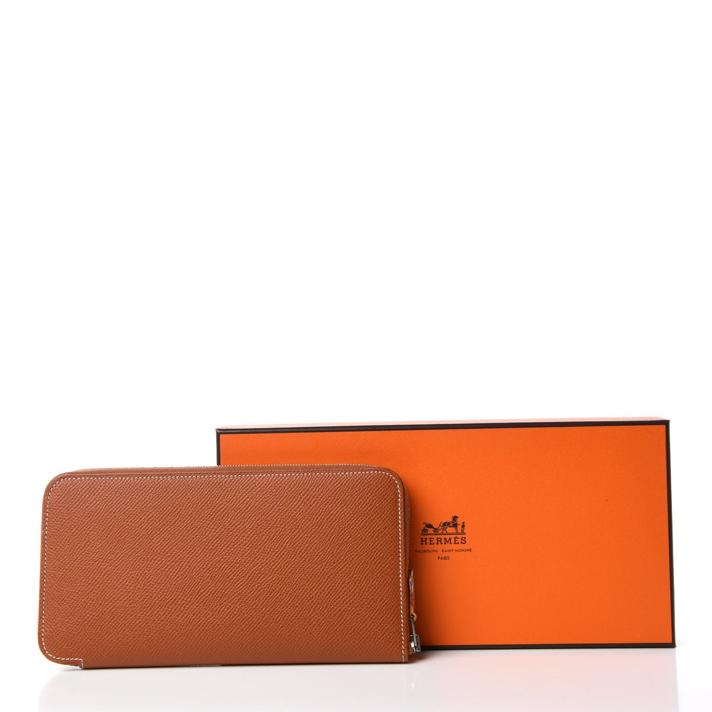 Epsom Silk'In Wallet Cognac