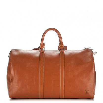Louis Vuitton Epi Keepall 45 Cipango 1 of 10