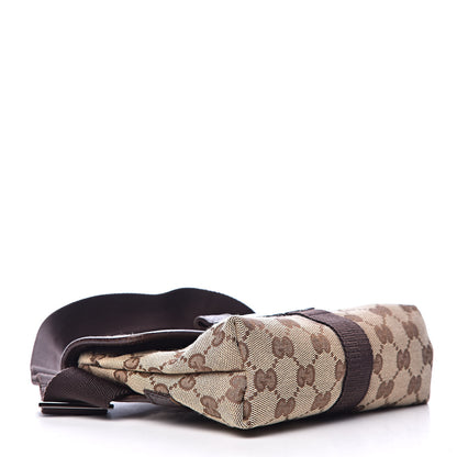Gucci Monogram Waist Pouch Bag Dark Brown 4 of 10