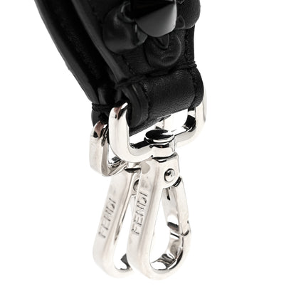 Fendi Vitello Dolce Nappa Patent Flowerland Studded Strap You Black 4 of 5