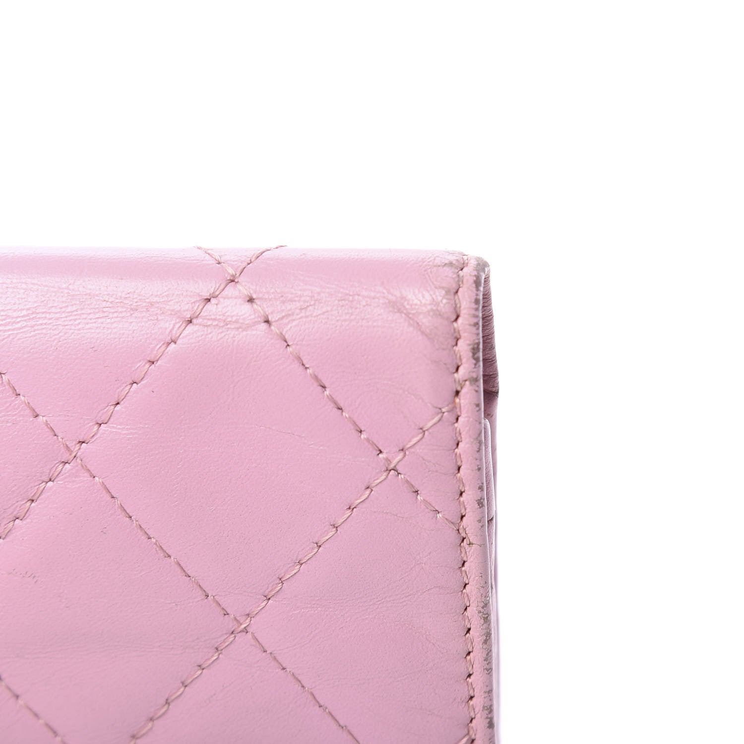 Chanel Calfskin Quilted Cambon Flap Wallet Pink 11 of 11