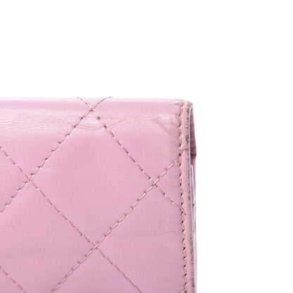 Chanel Calfskin Quilted Cambon Flap Wallet Pink 11 of 11