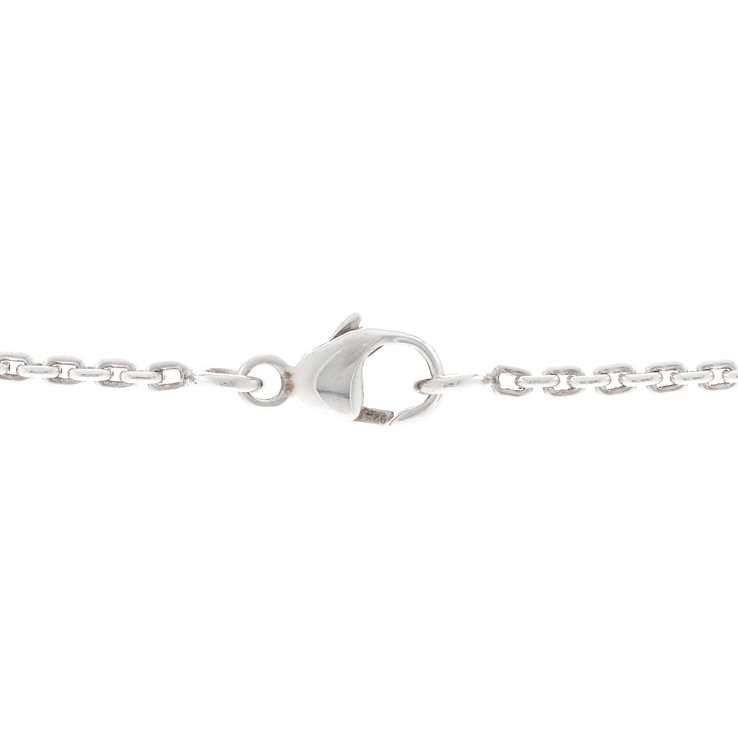 Louis Vuitton Sterling Silver Lockit Necklace 4 of 5