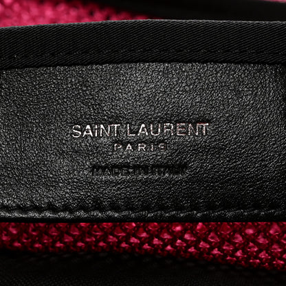 Saint Laurent Nylon Mesh Duffle Bag Fuchsia 5 of 9