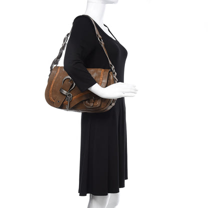 Christian Dior Calfskin Medium Gaucho Double Saddle Brown 2 of 19
