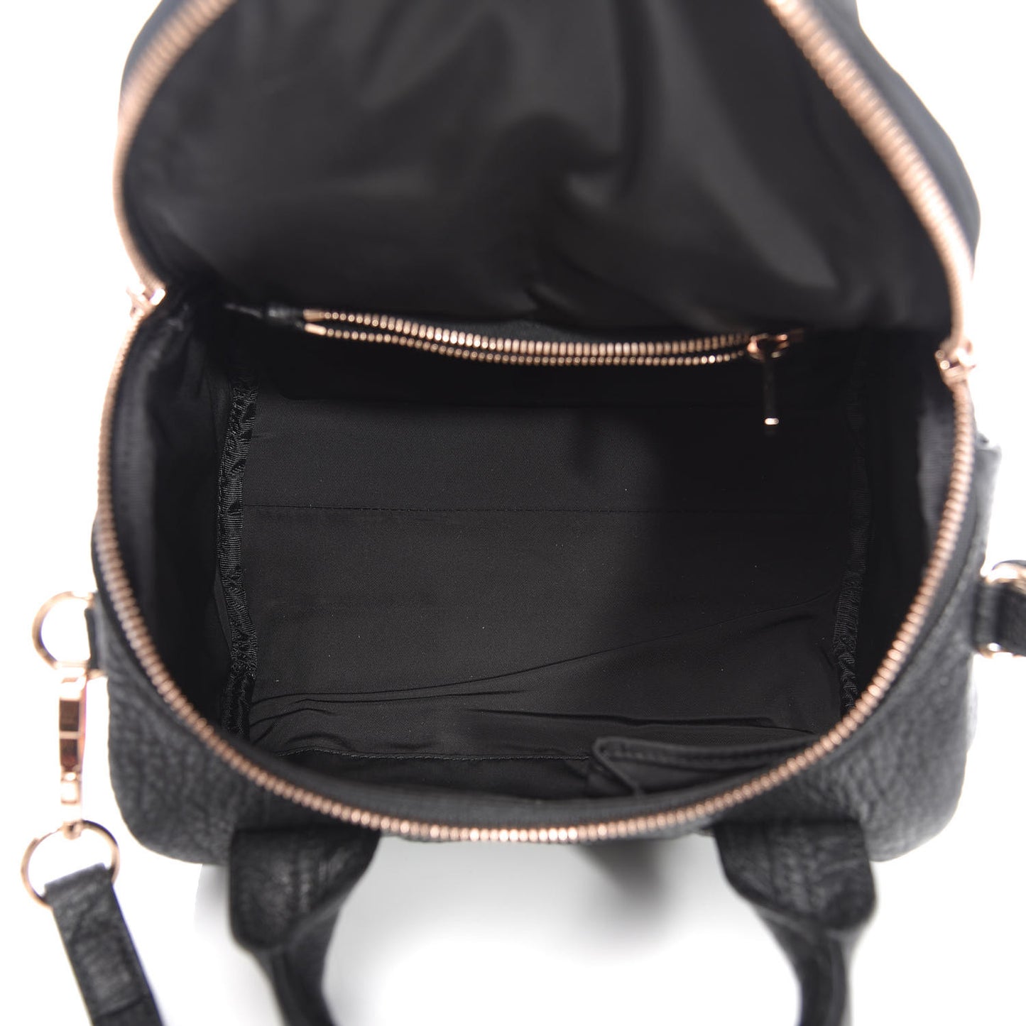 Pebbled Lambskin Rockie Black Rose Gold Hardware