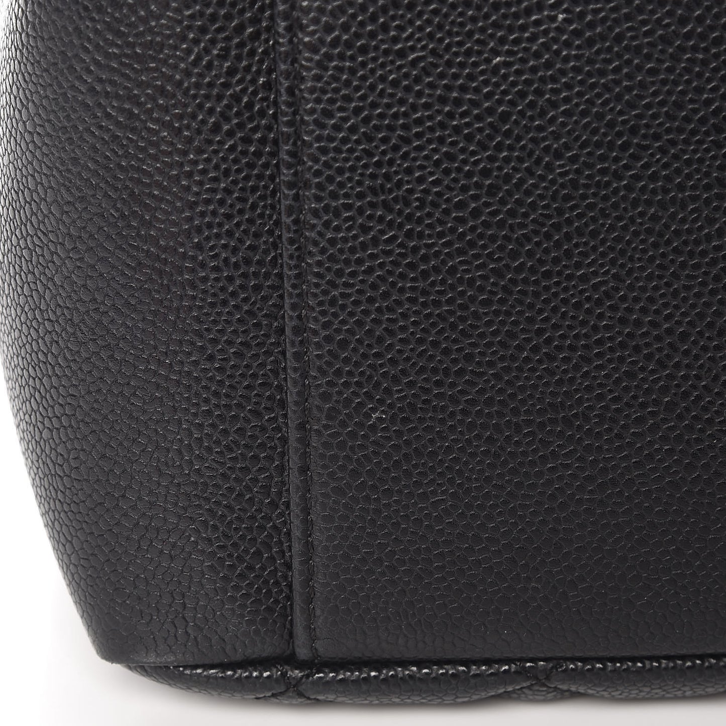 Caviar Quilted Grand Shopping Tote GST Black