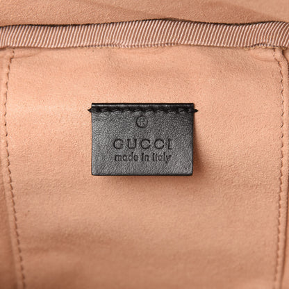 Gucci Calfskin Matelasse Mini GG Marmont Round Backpack Black 8 of 10