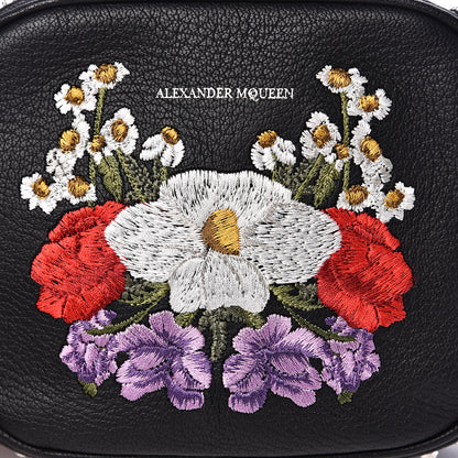 Alexander McQueen Calfskin Studded Embroidered Mini Camera Bag Black 6 of 8