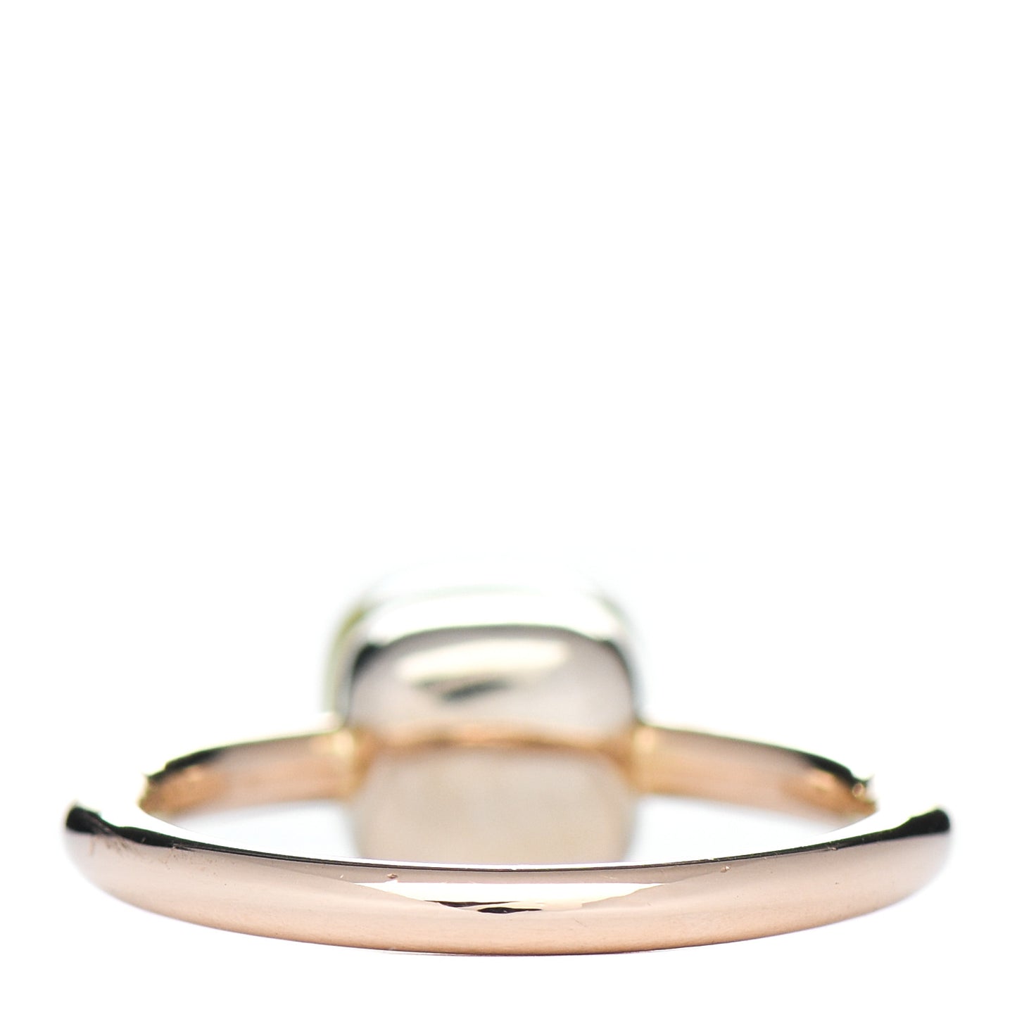 18K Rose Gold Lemon Quartz Petit Nudo Ring 57 8