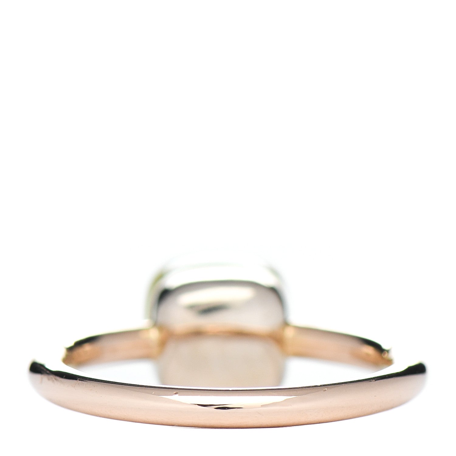 Pomellato 18K Rose Gold Lemon Quartz Petit Nudo Ring 57 8 4 of 5