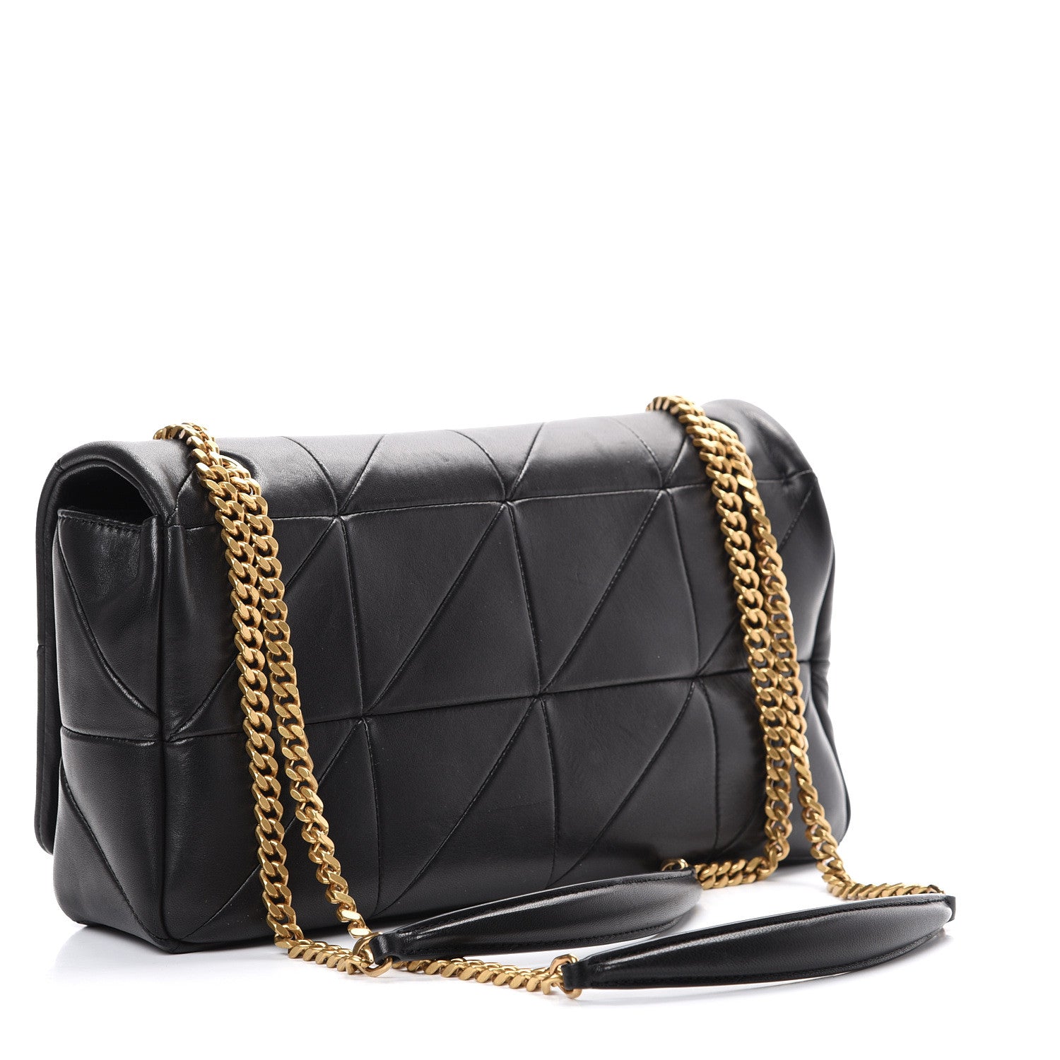 Saint Laurent Lambskin Patchwork Monogram Medium Jamie Black 2 of 11
