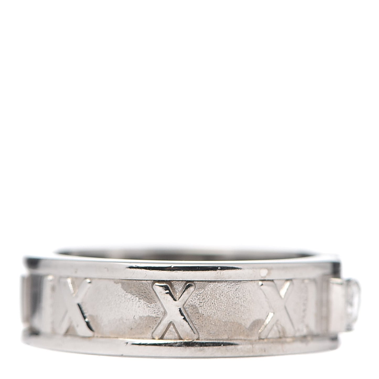 18K White Gold Diamond Atlas Ring 49 4.75