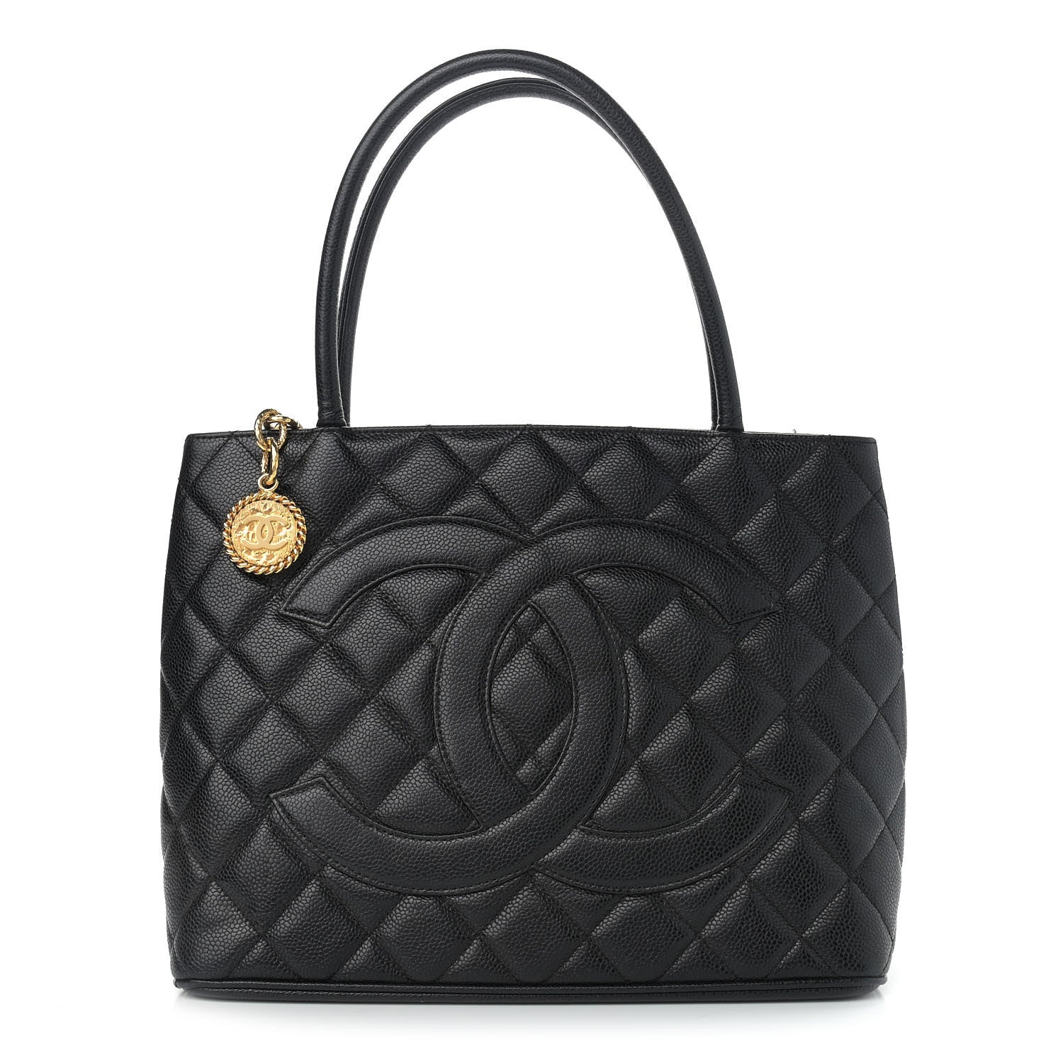 Chanel Caviar Quilted Medallion Tote Black 1 of 11
