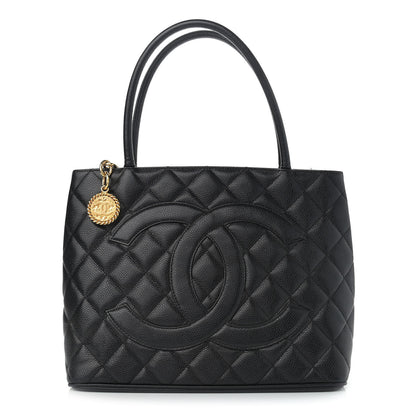 Chanel Caviar Quilted Medallion Tote Black 1 of 11