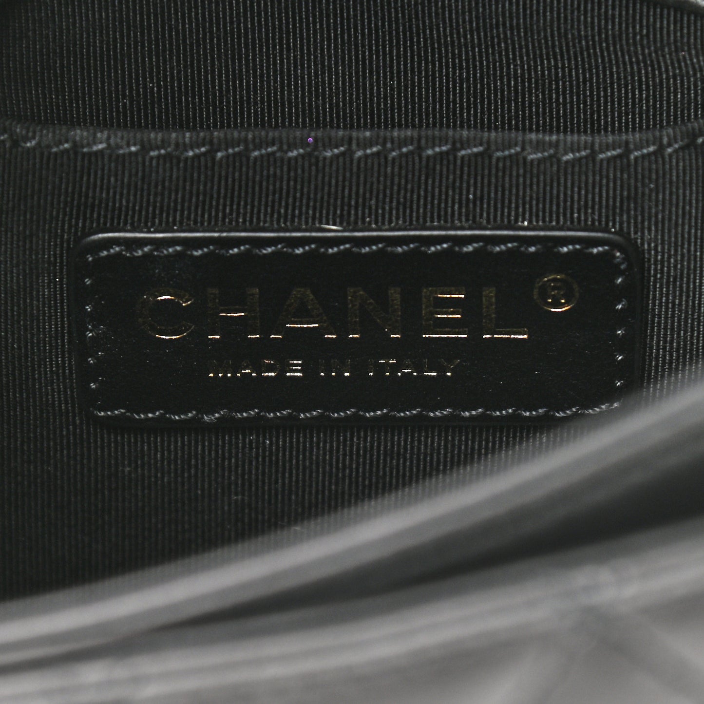 Calfskin Quilted Top Handle Flap Black