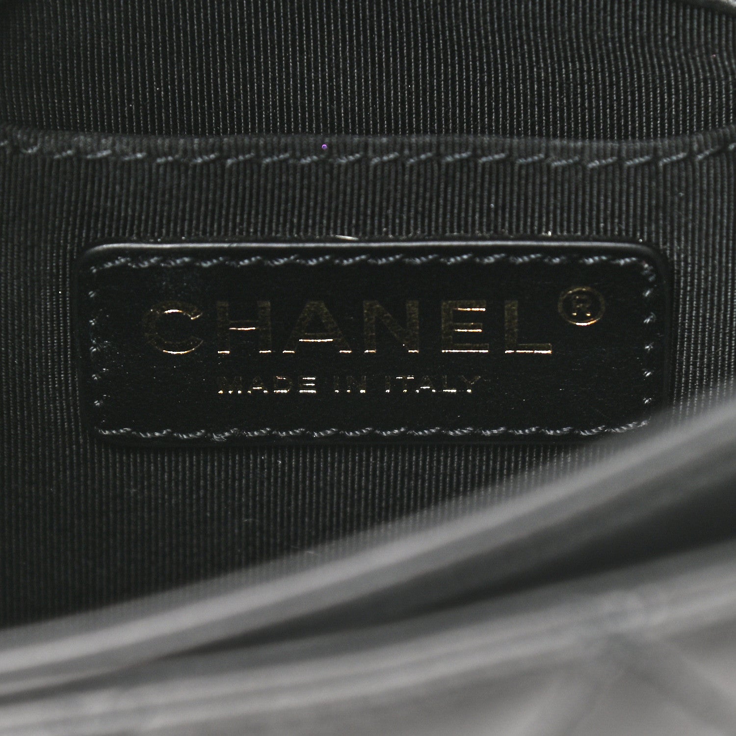 Chanel Calfskin Quilted Top Handle Flap Black 6 of 11