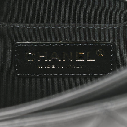 Chanel Calfskin Quilted Top Handle Flap Black 6 of 11