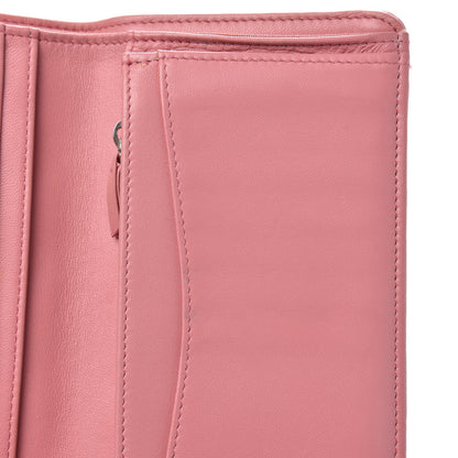 Chanel Lambskin Quilted Yen Wallet Pink 13 of 15
