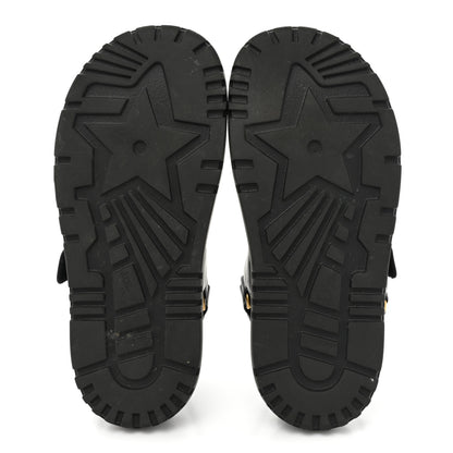 Christian Dior Lambskin Dioract 10mm Sandals 37 Black 5 of 12