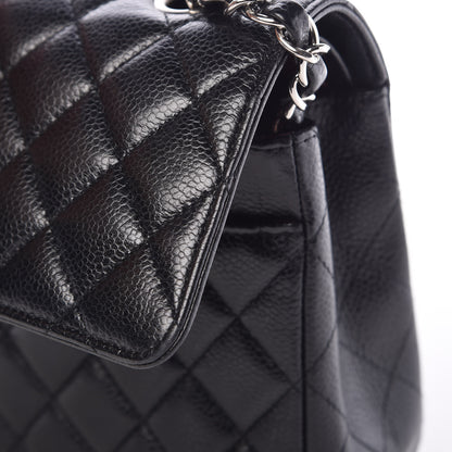 Chanel Caviar Quilted Medium Double Flap Black 13 of 18