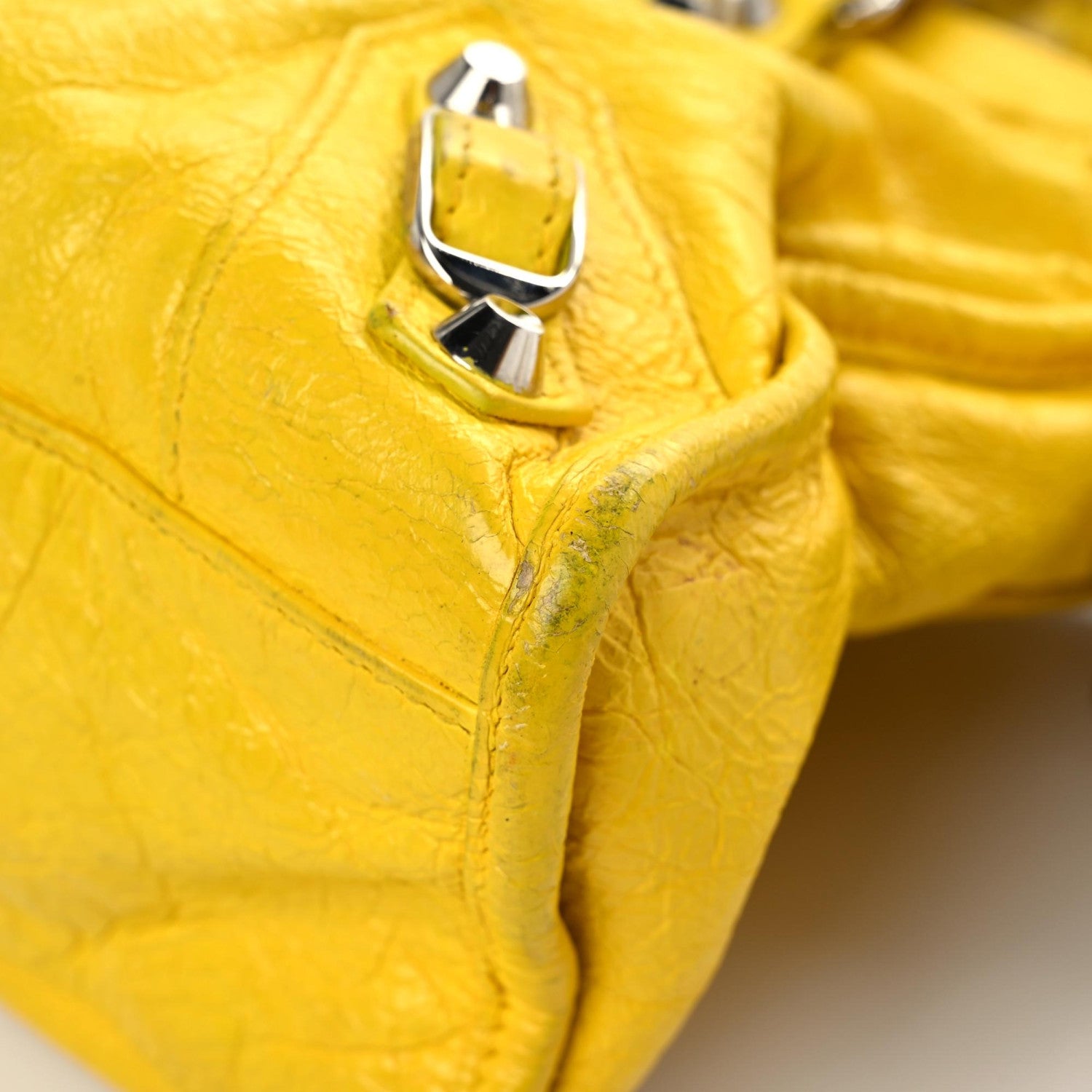 Balenciaga Agneau Classic Silver Hardware City S Jaune Soleil 11 of 31