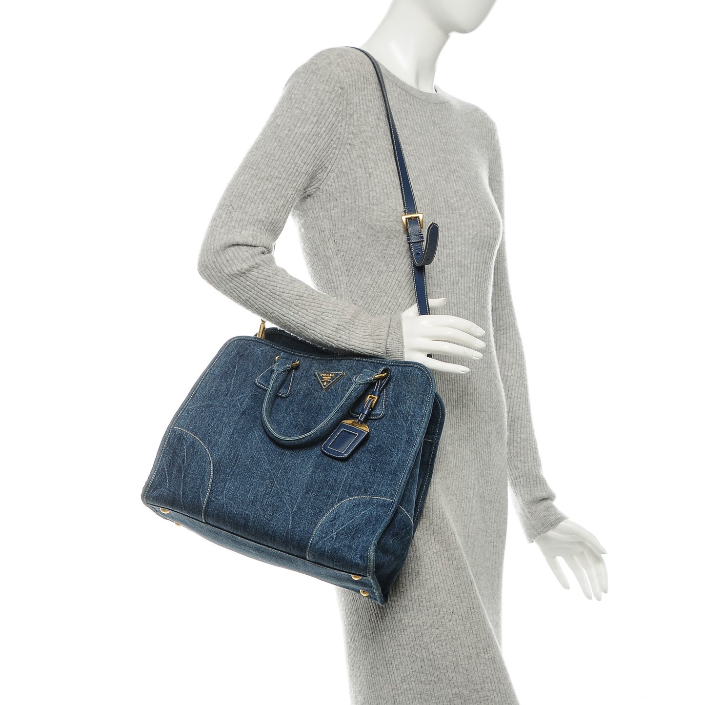 Denim Shopping Tote