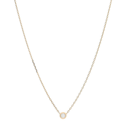 Cartier 18K Yellow Gold Diamond LM D'Amour Pendant Necklace 1 of 5