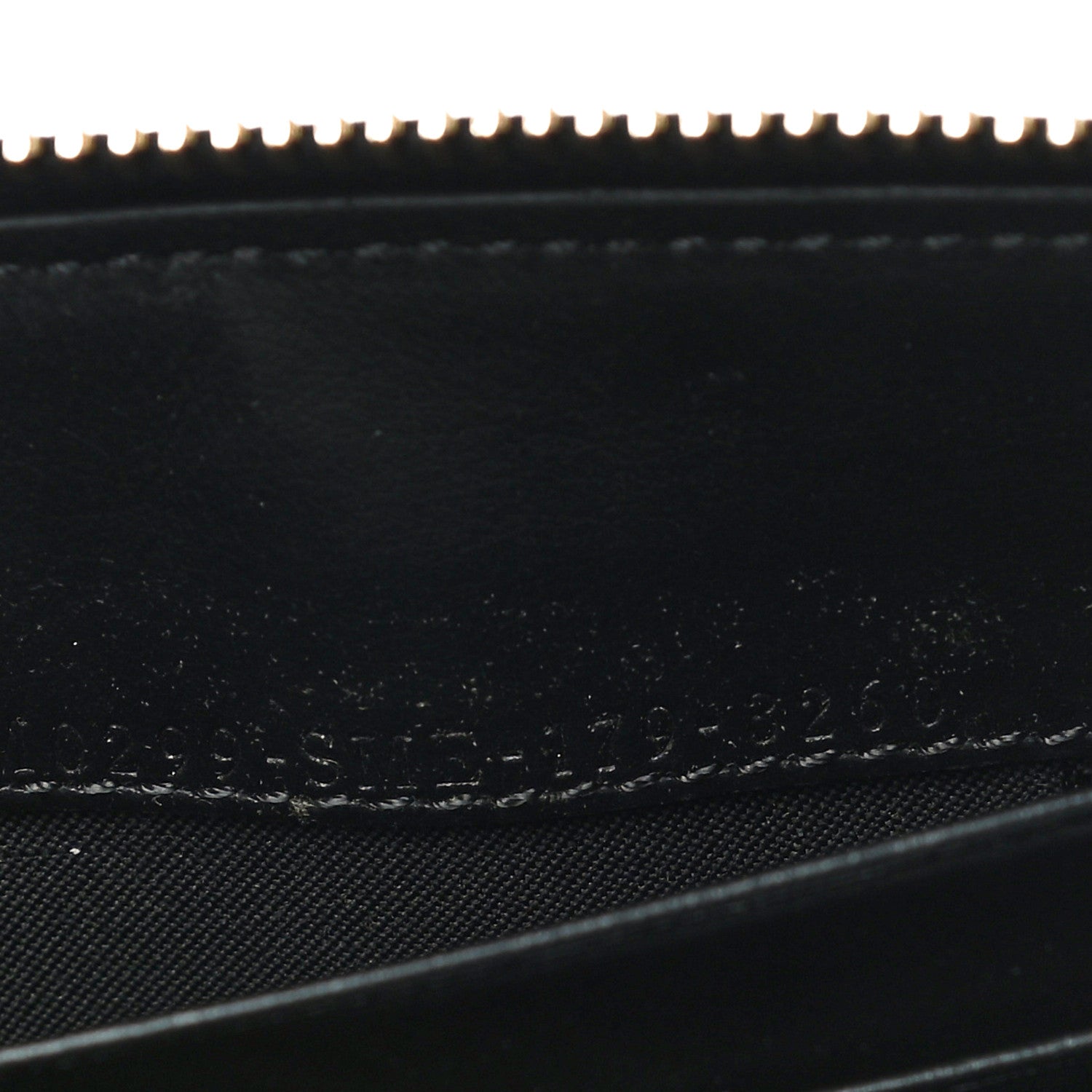 Fendi Vitello Liberty Century Lucido By The Way Zip Around Wallet Black 6 of 12