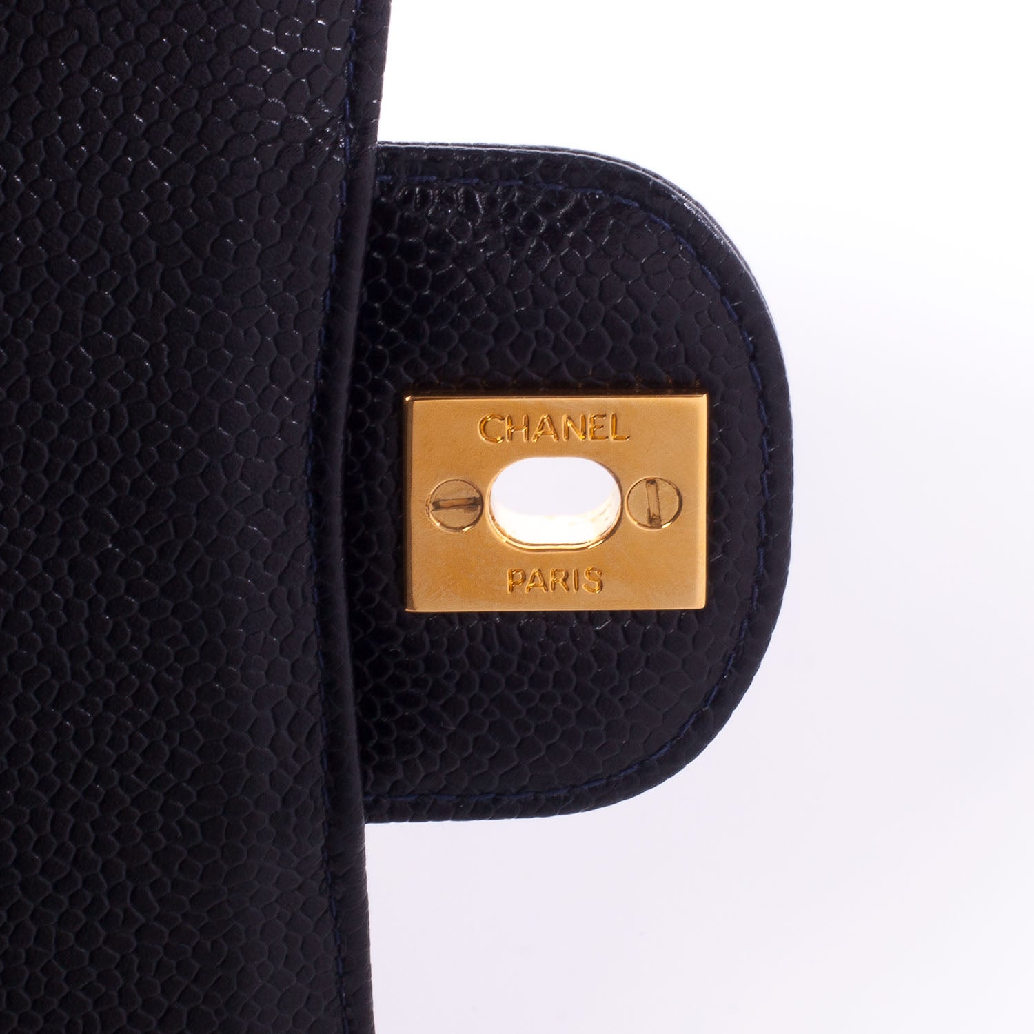 Chanel Caviar Quilted Small Double Flap Navy 7 of 11