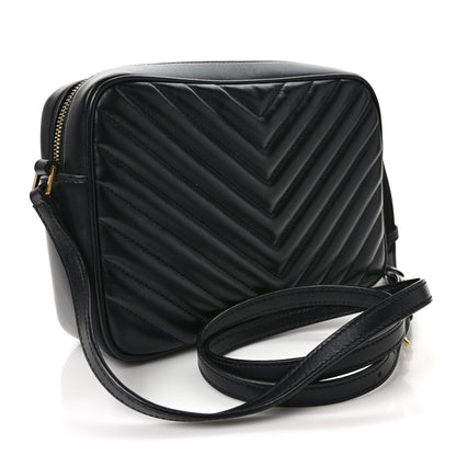 Saint Laurent Calfskin Matelasse Monogram Lou Camera Bag Black 3 of 10