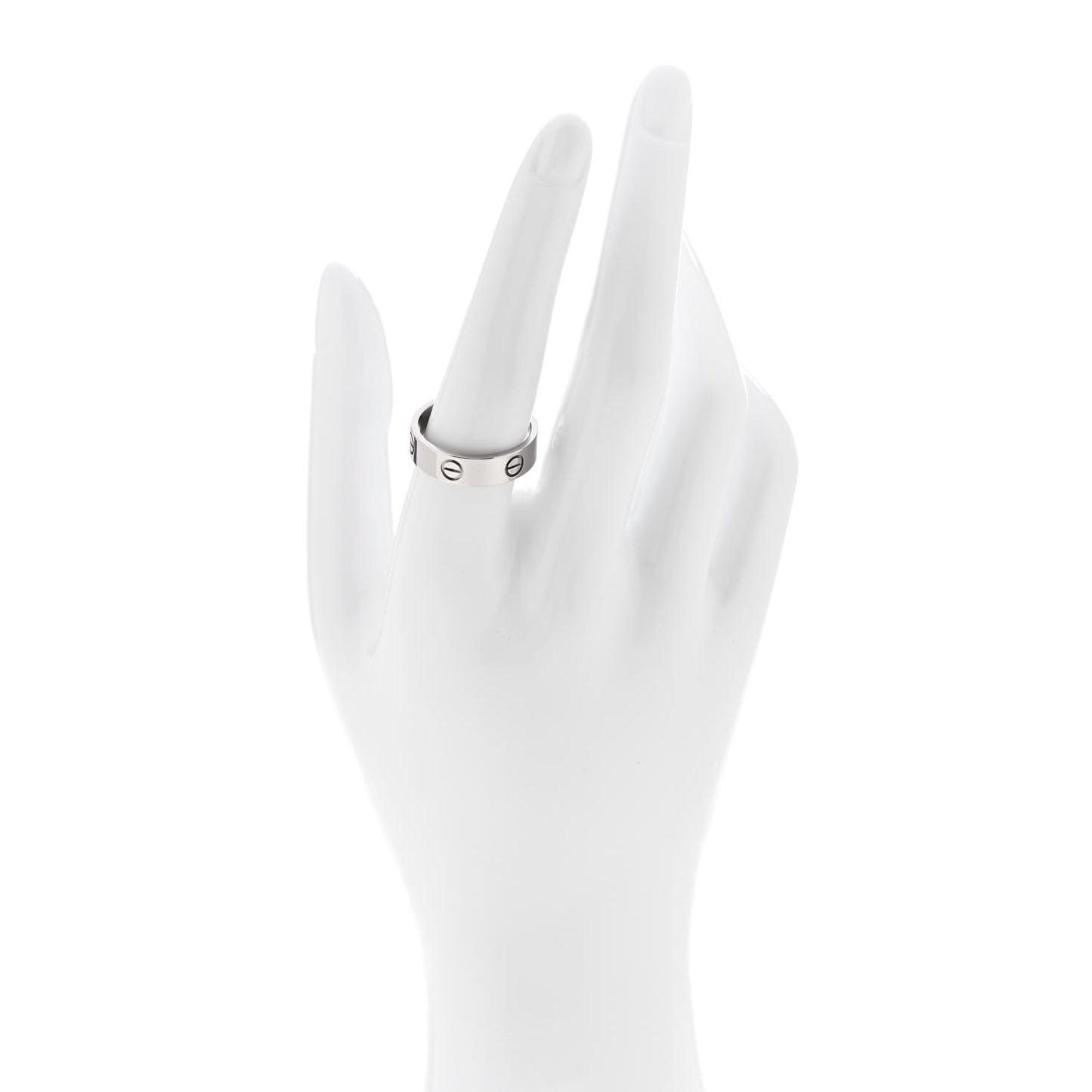 18K White Gold 5.5mm LOVE Ring 58 8.5