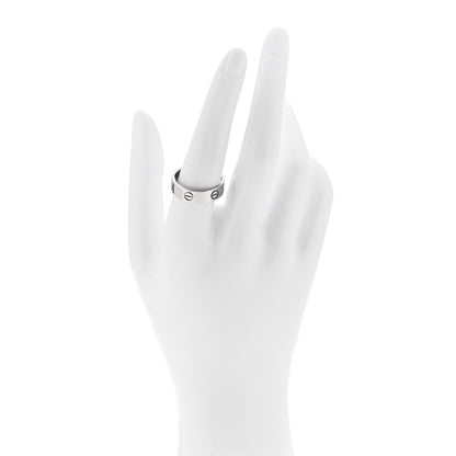 Cartier 18K White Gold 5.5mm LOVE Ring 58 8.5 2 of 5