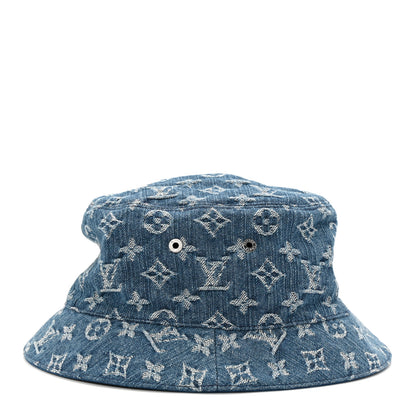 Louis Vuitton Monogram Denim Transformable Bob Bucket Hat 58 Blue 8 of 15