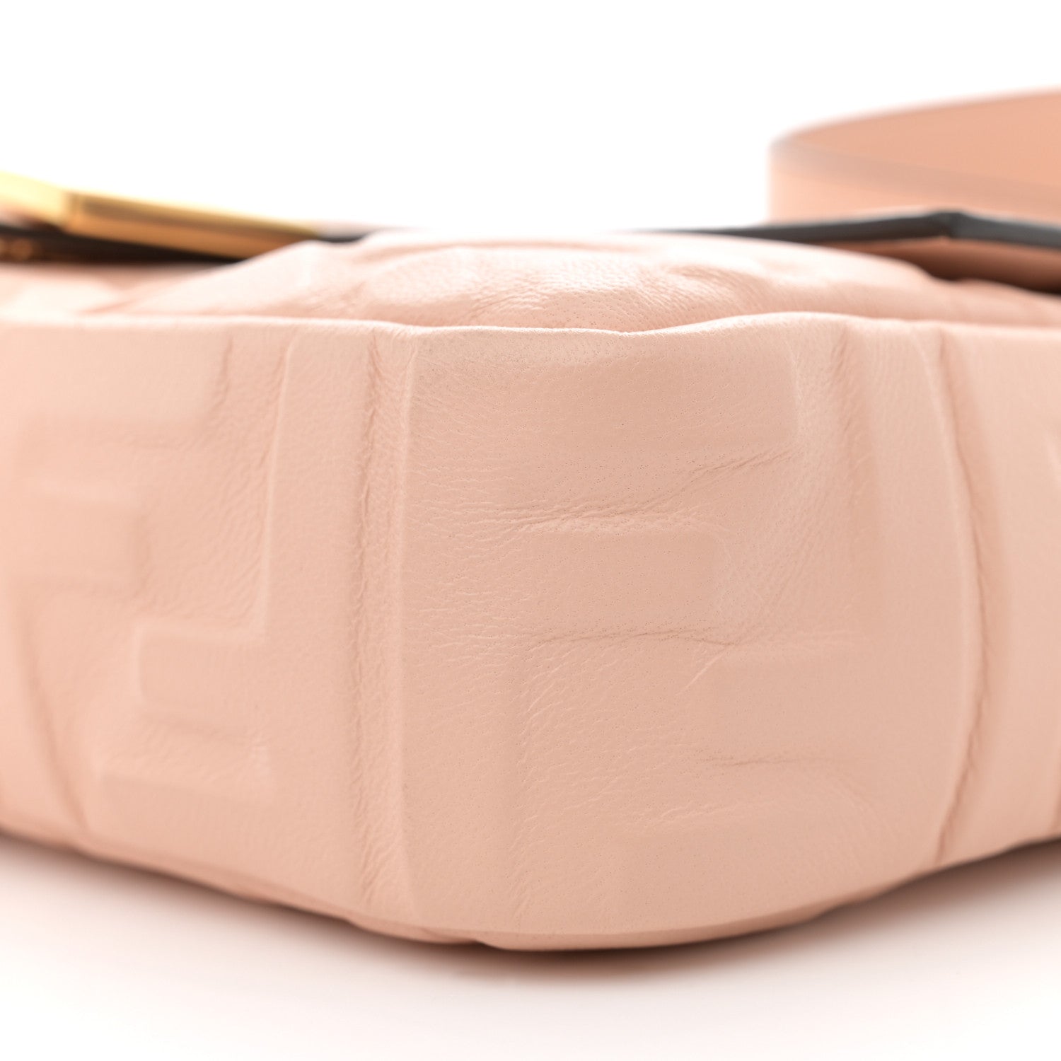 Fendi Nappa FF 1974 Embossed Baguette Rosa Quarzo 10 of 12