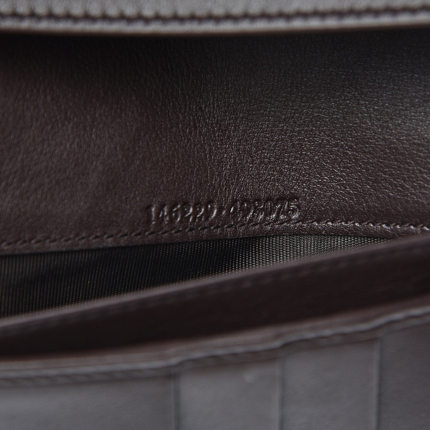 Guccissima Continental Wallet Dark Brown