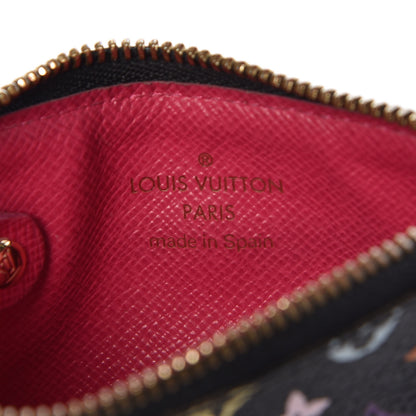 Louis Vuitton Monogram Multicolor Key Pouch Black Grenade 6 of 7