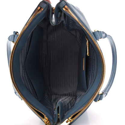 Prada Saffiano Medium Galleria Double Zip Tote Aviazione 5 of 12