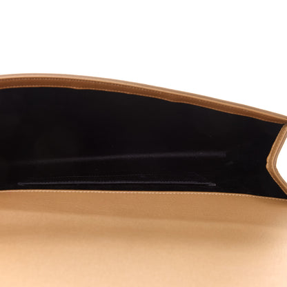 Saint Laurent Calfskin Monogram Large Belle De Jour Clutch Beige 6 of 12